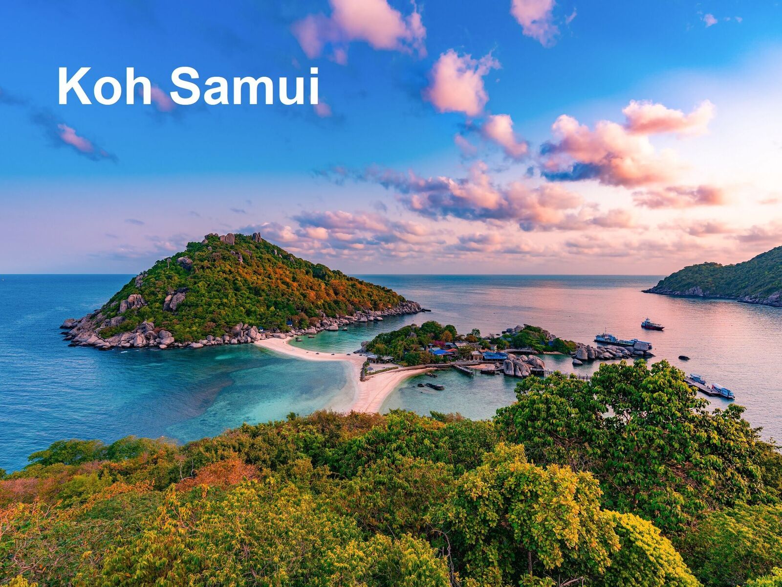 Sunrise at Koh nang yuan island,Surat thani,Thailand