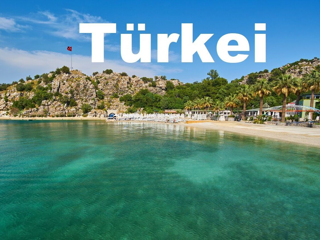 Medterranean coastline and cottage village near Turunc suburb of Marmaris resort town